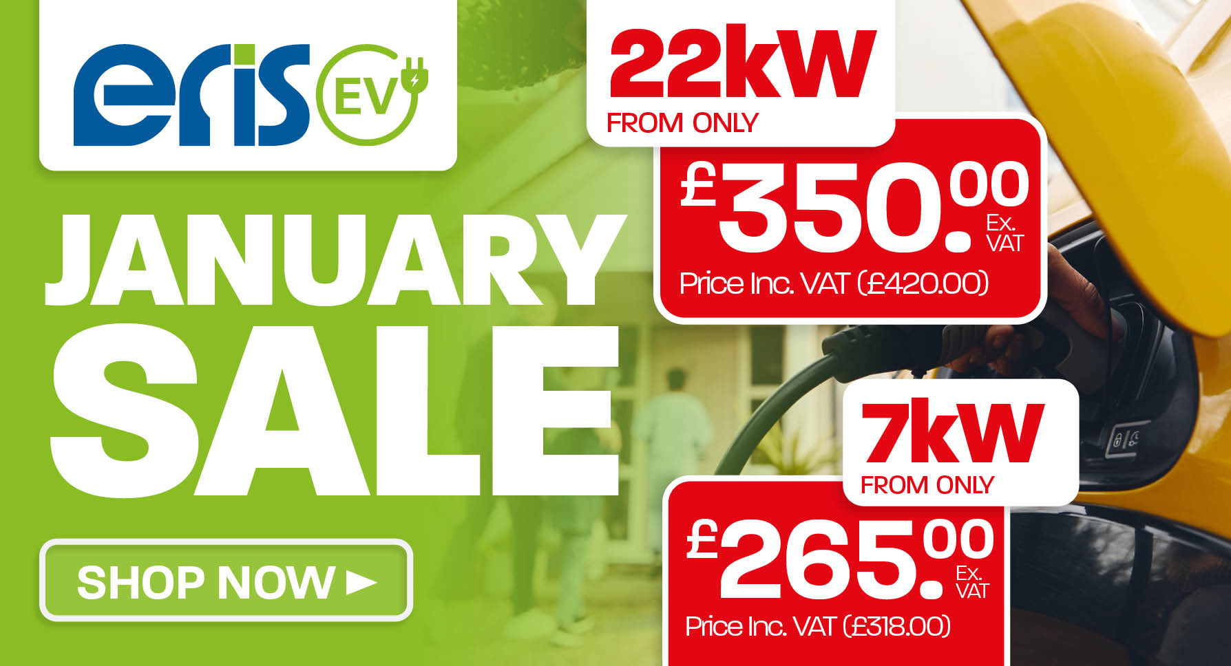 ERiS EV Chargers - January Sale